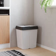 Vidaxl affald kan dobbelt 2x25 l hvid