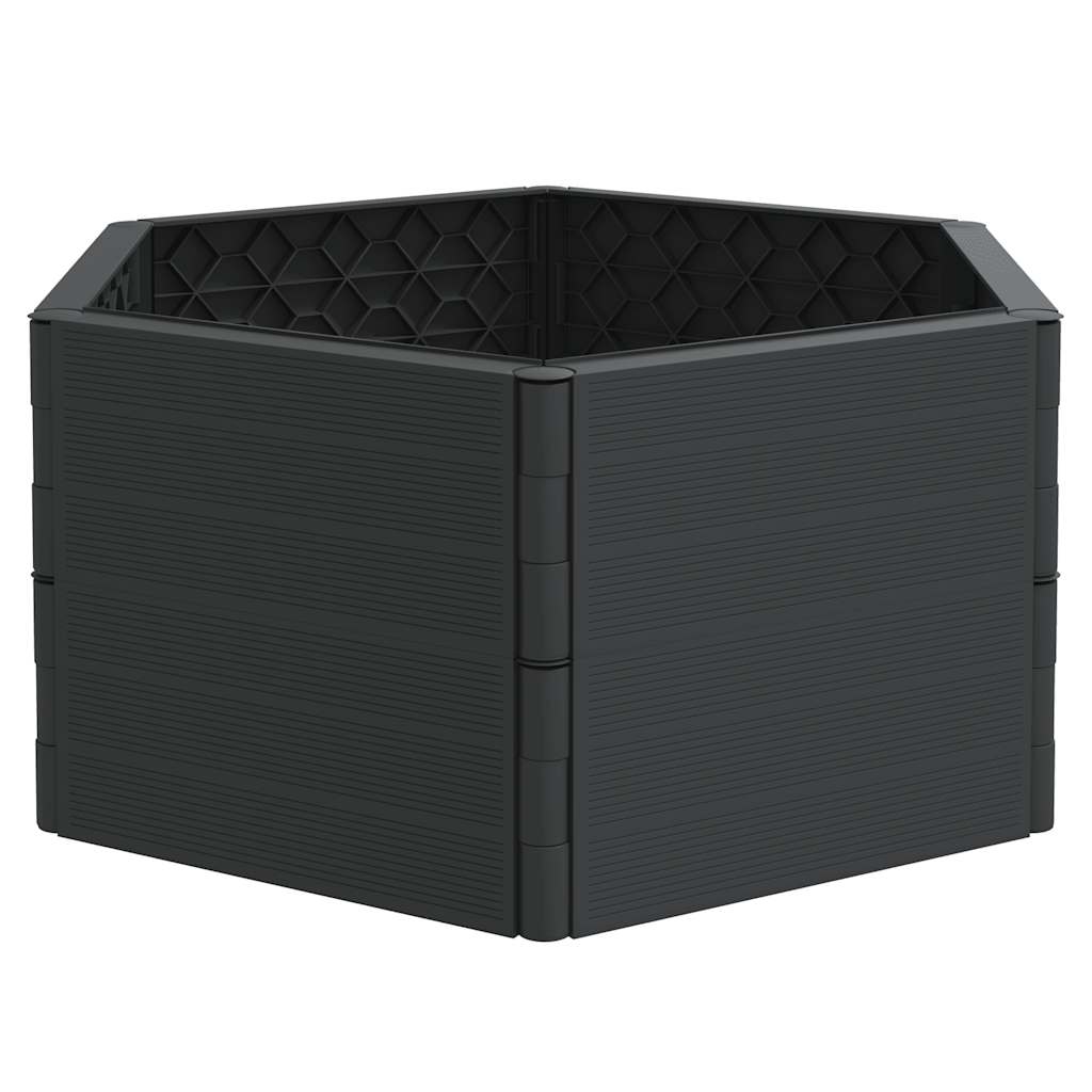 Vidaxl planter PP antracit -farvet