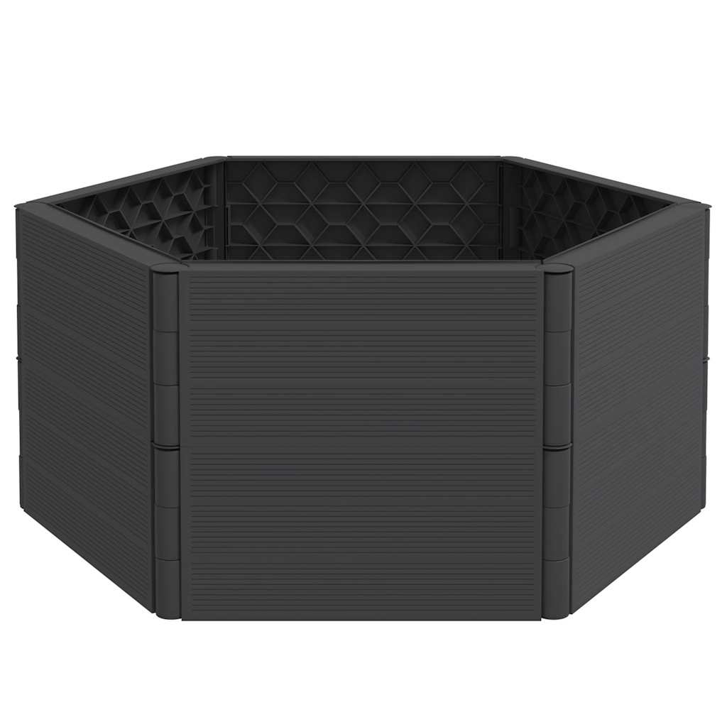 Vidaxl planter PP antracit -farvet