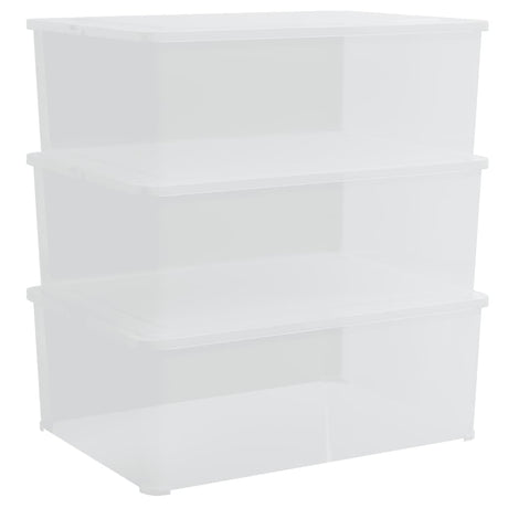 Vidaxl opbevaringsbokse Plastik 3 st Stackable 10 L