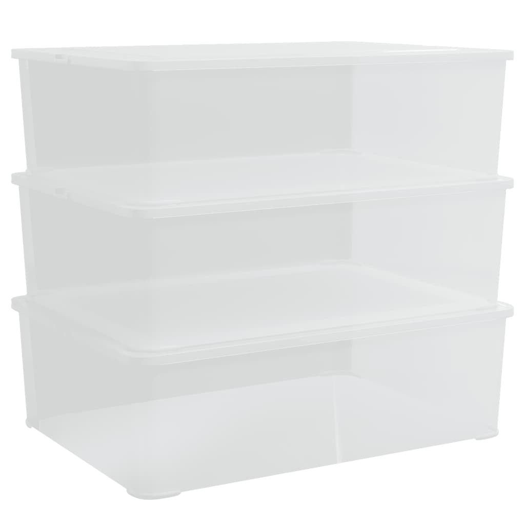 Vidaxx opbevaringsbokse plast 3 stk stabelbare 25 l