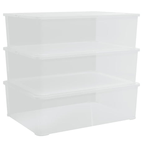 Vidaxx opbevaringsbokse plast 3 stk stabelbare 25 l