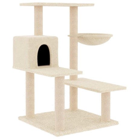 Vidaxl Cat møbler med sisal skraber stillinger 82,5 cm creme -farvet