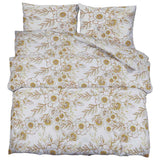 Vidaxl Duvet Crossing Set 200x200 cm bomuld hvid og brun