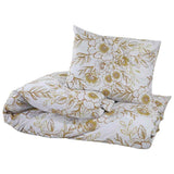 Vidaxl Duvet Crossing Set 200x200 cm bomuld hvid og brun