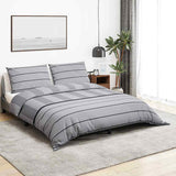Vidaxl Duvet Crossing Set 225x220 cm bomuldsgrå