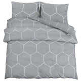 Vidaxl Duvet Crossing Set 200x200 cm bomuld grå