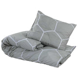 Vidaxl Duvet Crossing Set 200x200 cm bomuld grå