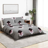 Vidaxl Duvet Crossing Set 200x200 cm bomuld grå