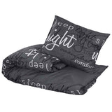 Vidaxl DUVET OVERLAY SET 200X200 CM BOMULL Sort