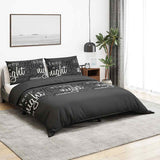 Vidaxl DUVET OVERLAY SET 200X200 CM BOMULL Sort