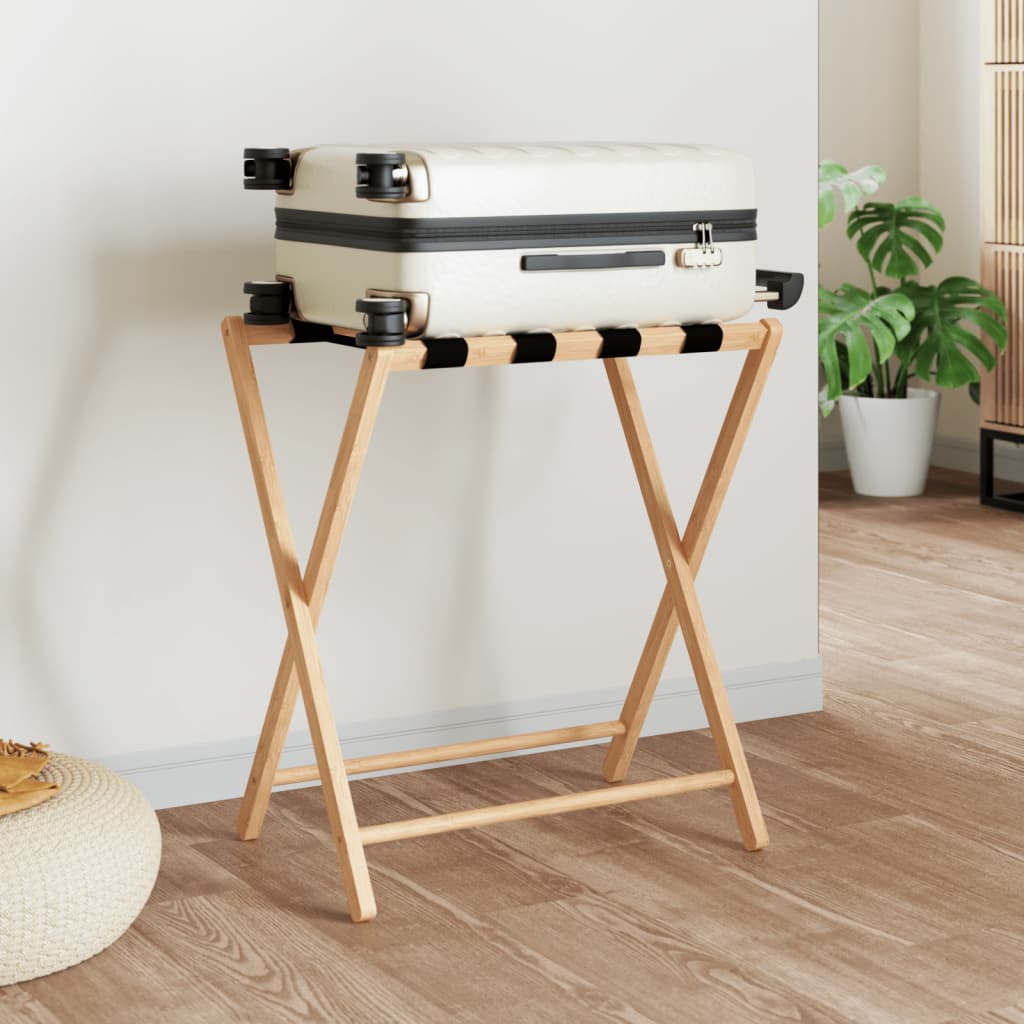 Vidaxl Bagage Rack 68,5x38x58 cm bambus