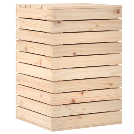 Vidaxl vaskeri kurv 44x44x66 cm solid fyrretræ