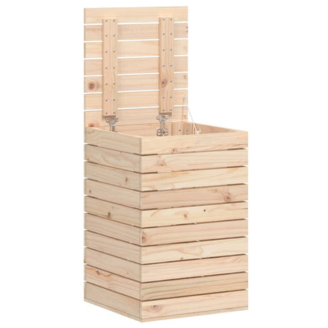 Vidaxl vaskeri kurv 44x44x66 cm solid fyrretræ
