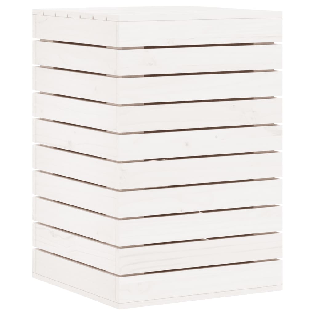 Vidaxl vaskeri kurv 44x44x66 cm Solid fyrretræ