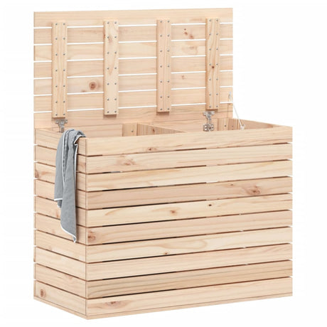 Vidaxl vaskeri Kurv 88.5x44x66 cm Solid fyrretræ