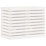 Vidaxl vaskeri Kurv 88.5x44x66 cm Fast fyrretræ hvid