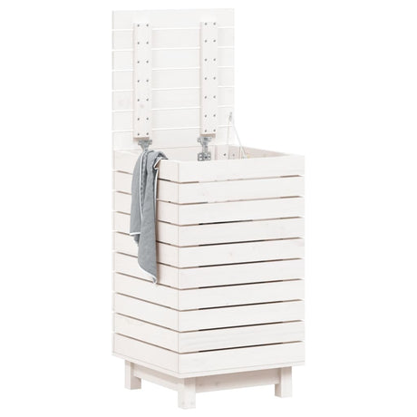 Vidaxl vaskeri kurv 44x44x76 cm Solid fyrretræ