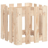 Vidaxl planter med hegn 40x40x40 cm solid fyrretræ