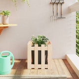 Vidaxl planter med hegn 40x40x40 cm solid fyrretræ