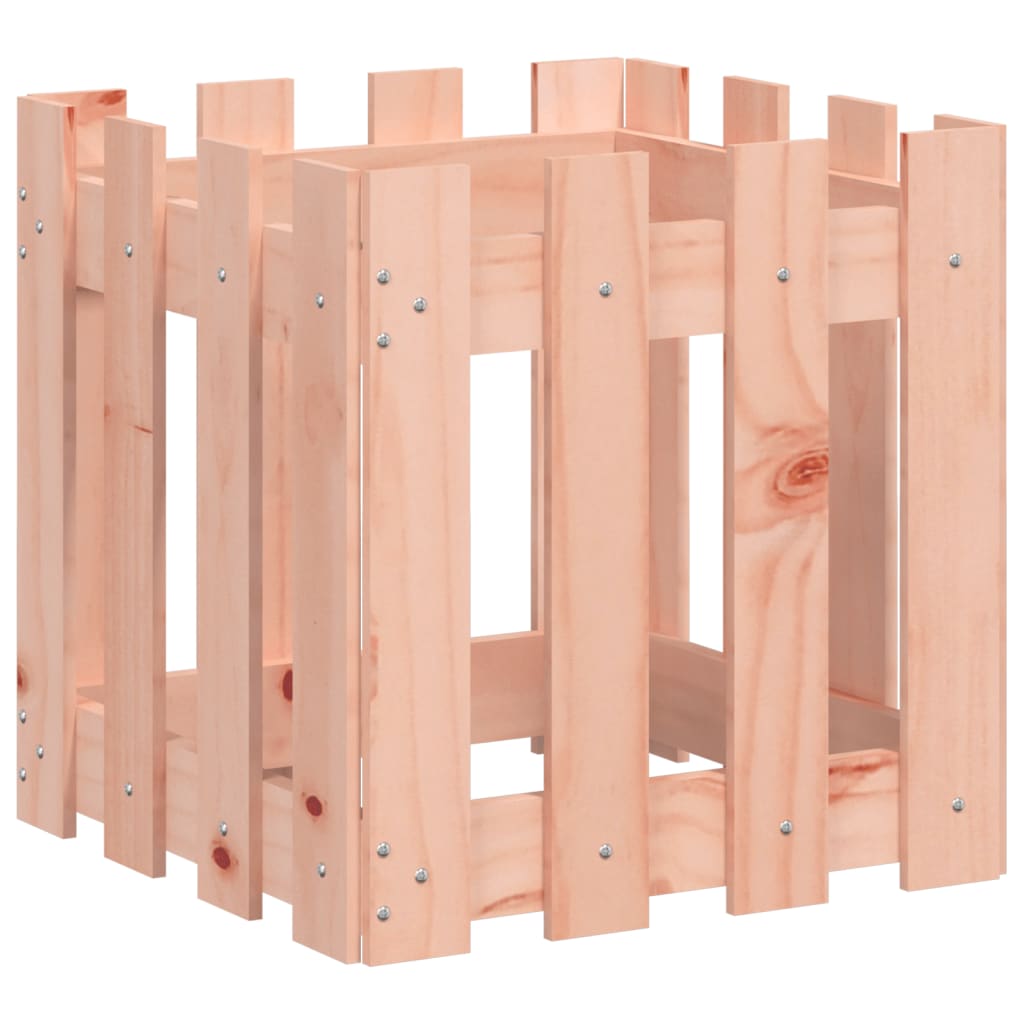 Vidaxl Planter med hegndesign 40x40x40 cm solid Douglas Wood