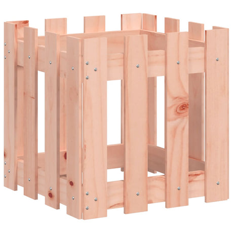Vidaxl Planter med hegndesign 40x40x40 cm solid Douglas Wood