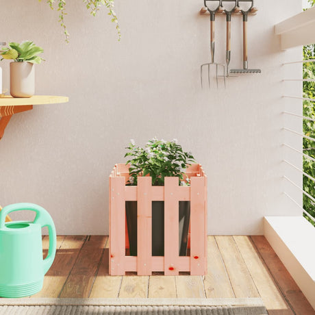Vidaxl Planter med hegndesign 40x40x40 cm solid Douglas Wood