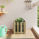 Vidaxx planter med hegndesign 40x40x40 cm imprægneret fyrretræ