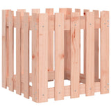 Vidaxl Planning Box med hegndesign 50x50x50 cm solid Douglashout