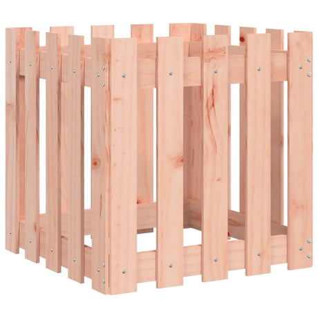 Vidaxl Planning Box med hegndesign 50x50x50 cm solid Douglashout