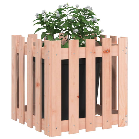 Vidaxl Planning Box med hegndesign 50x50x50 cm solid Douglashout