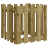Vidaxl planter med hegn 50x50x50 cm imprægneret fyrretræ