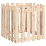 Vidaxx planter med hegndesign 60x60x60 cm fast fyrretræ