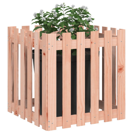 Vidaxl Planning Box med hegn 60x60x60 cm solid Douglashout