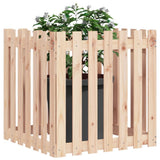 Vidaxx planter med hegndesign 70x70x70 cm fast fyrretræ