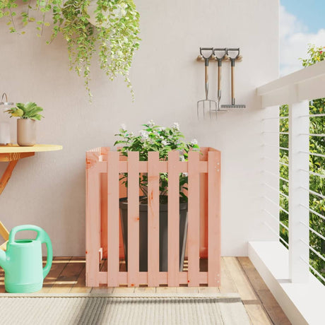 Vidaxx Planter med hegndesign 70x70x70 cm solid Douglas Wood