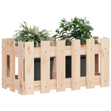 Vidaxx planter med hegndesign 60x30x30 cm fast fyrretræ