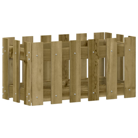 Vidaxx planter med hegndesign 60x30x30 cm imprægneret fyrretræ