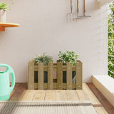 Vidaxx planter med hegndesign 60x30x30 cm imprægneret fyrretræ
