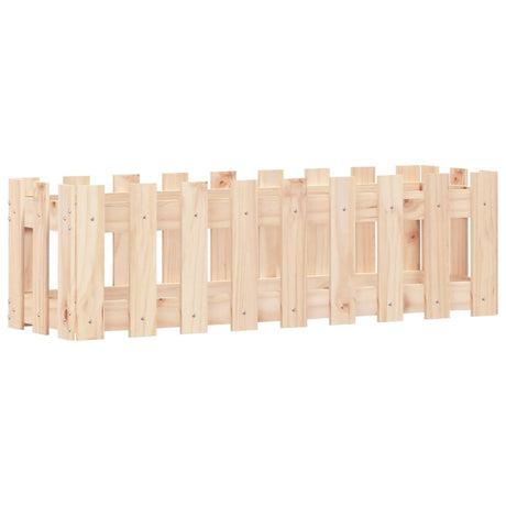 Vidaxx planter hævet med hegndesign 100x30x30 cm fyrretræ