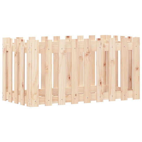Vidaxx planter hævet med hegndesign 100x50x50 cm fyrretræ