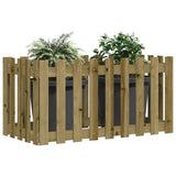 Vidaxxl planter hævet hegndesign 100x50x50 cm imprægneret træ