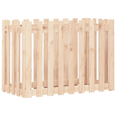 Vidaxx planter hævet med hegndesign 100x50x70 cm fyrretræ