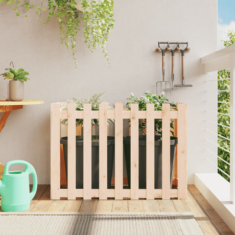 Vidaxx planter hævet med hegndesign 100x50x70 cm fyrretræ