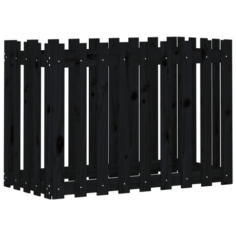 Vidaxl Planter Insented HEK Design 100x50x70 cm fyrretræ sort