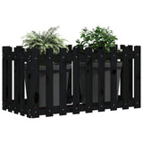 Vidaxl Planter Insented HEK Design 100x50x70 cm fyrretræ sort