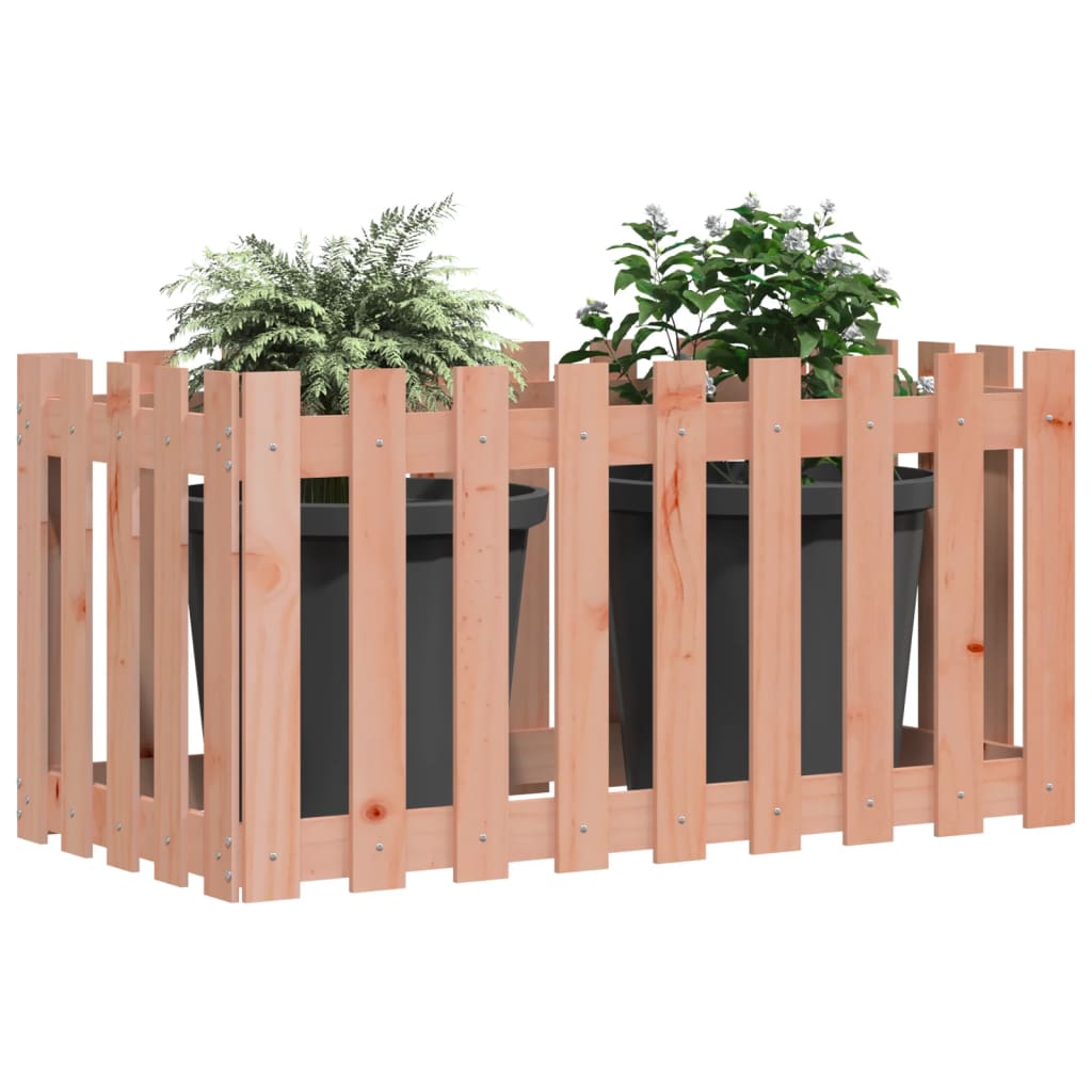Vidaxl Planning Box hævet hegn 100x50x70 cm solid douglashout