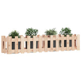 Vidaxl planter hævet med hegndesign 150x30x30 cm fyrretræ