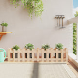 Vidaxl planter hævet med hegndesign 150x30x30 cm fyrretræ
