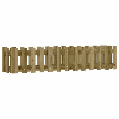 Vidaxxl planter hævet hegndesign 150x30x30 cm imprægneret træ